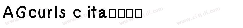 AGcurls c ita字体转换